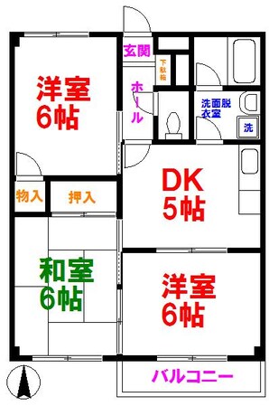 ハイムヤマダの物件間取画像